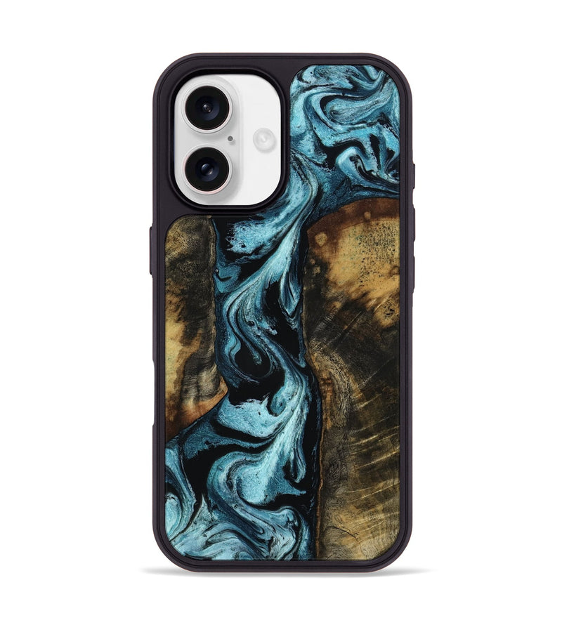 iPhone 17 Wood Phone Case - Karley (Blue, 804907)
