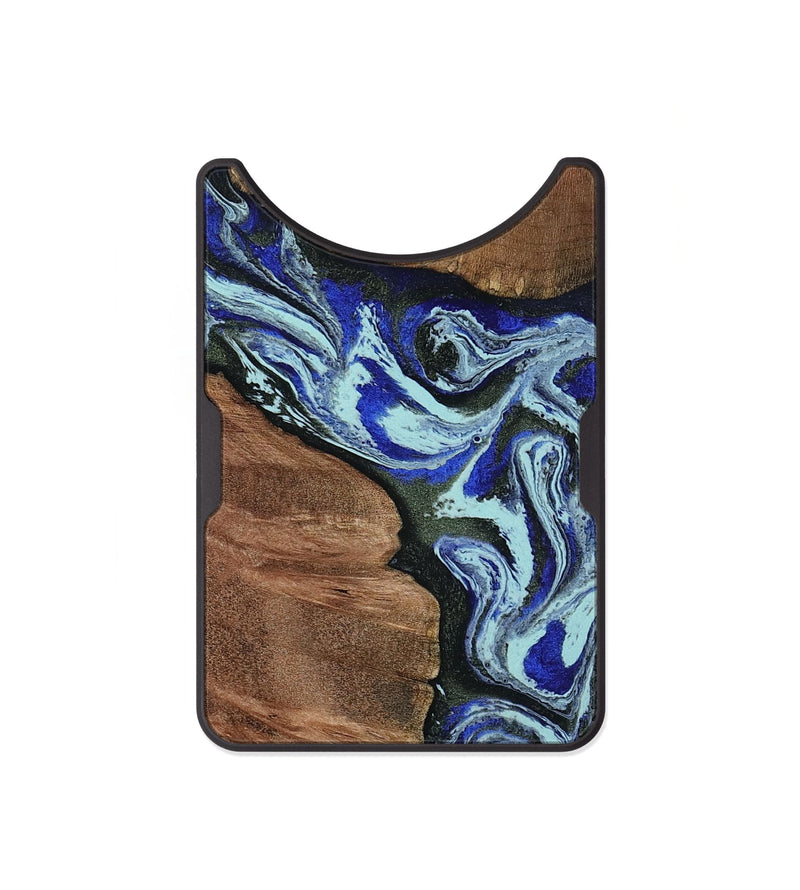 Alloy Wood Wallet - Earlene (Blue, 804912)