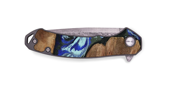 EDC Wood Pocket Knife - Earlene (Blue, 804912)