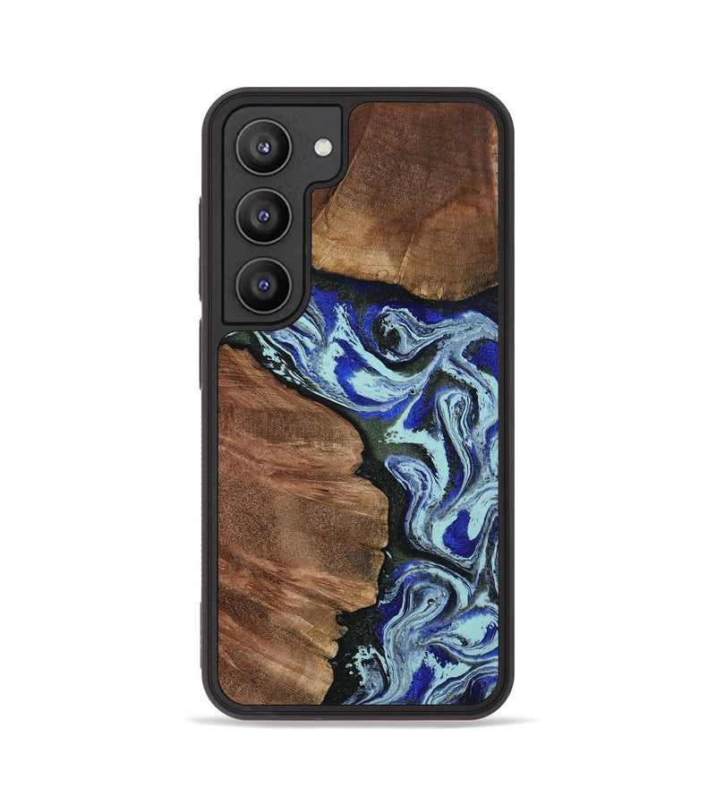 Galaxy S23 Wood Phone Case - Earlene (Blue, 804912)