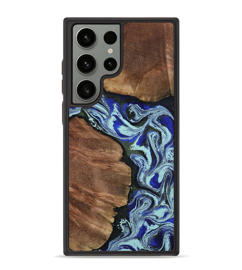 Galaxy S23 Ultra Wood Phone Case - Earlene (Blue, 804912)