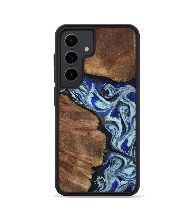 Galaxy S24 Wood Phone Case - Earlene (Blue, 804912)