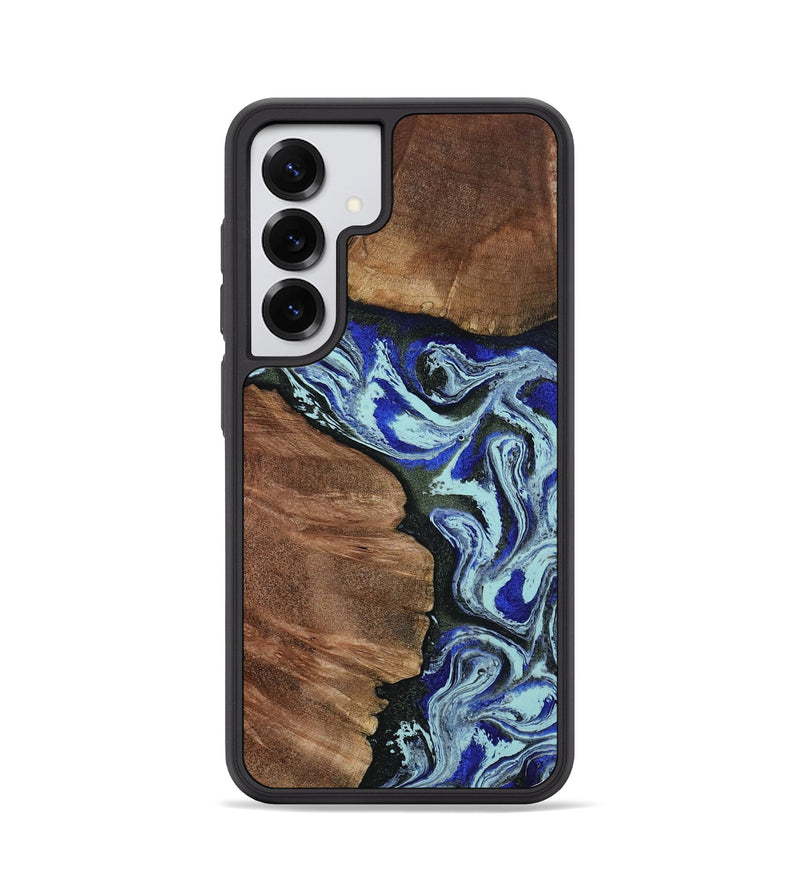 Galaxy S25 Wood Phone Case - Earlene (Blue, 804912)