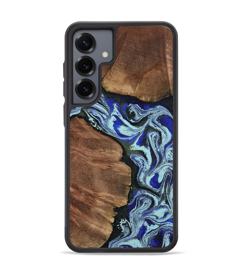 Galaxy S25 Plus Wood Phone Case - Earlene (Blue, 804912)