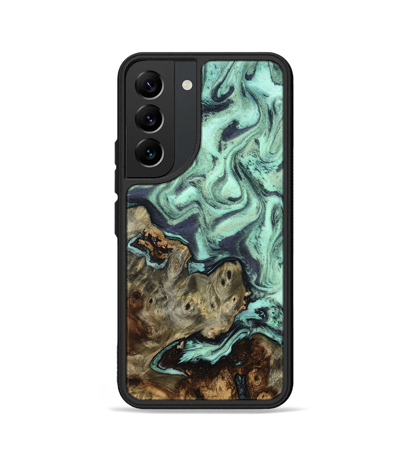 Galaxy S22 Wood Phone Case - Ed (Green, 804913)