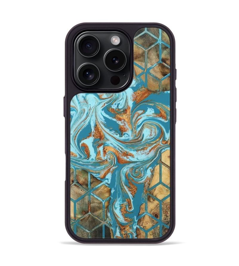 iPhone 16 Pro Wood Phone Case - Adriane (Pattern, 804919)