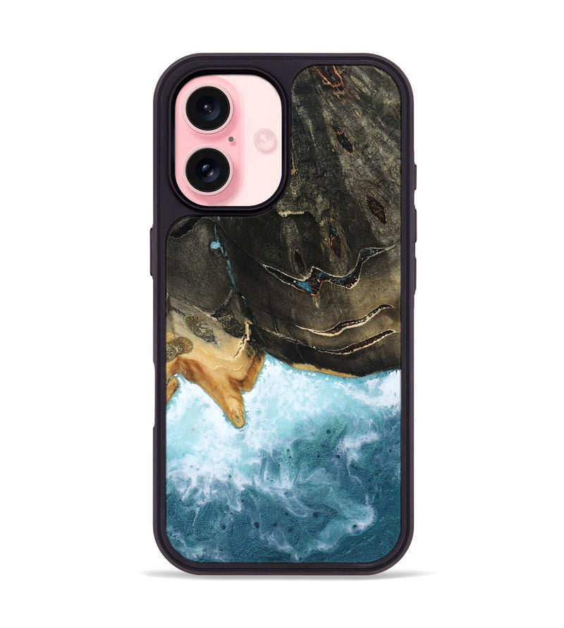 iPhone 16 Wood Phone Case - Sim (Coastal, 804931)