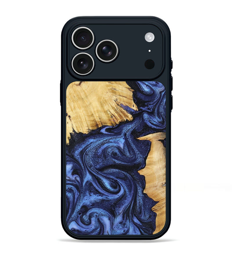 iPhone 17 Pro Max Wood Phone Case - Candida (Blue, 804941)