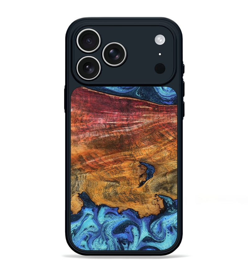 iPhone 17 Pro Max Wood Phone Case - Maggie (Blue, 804943)