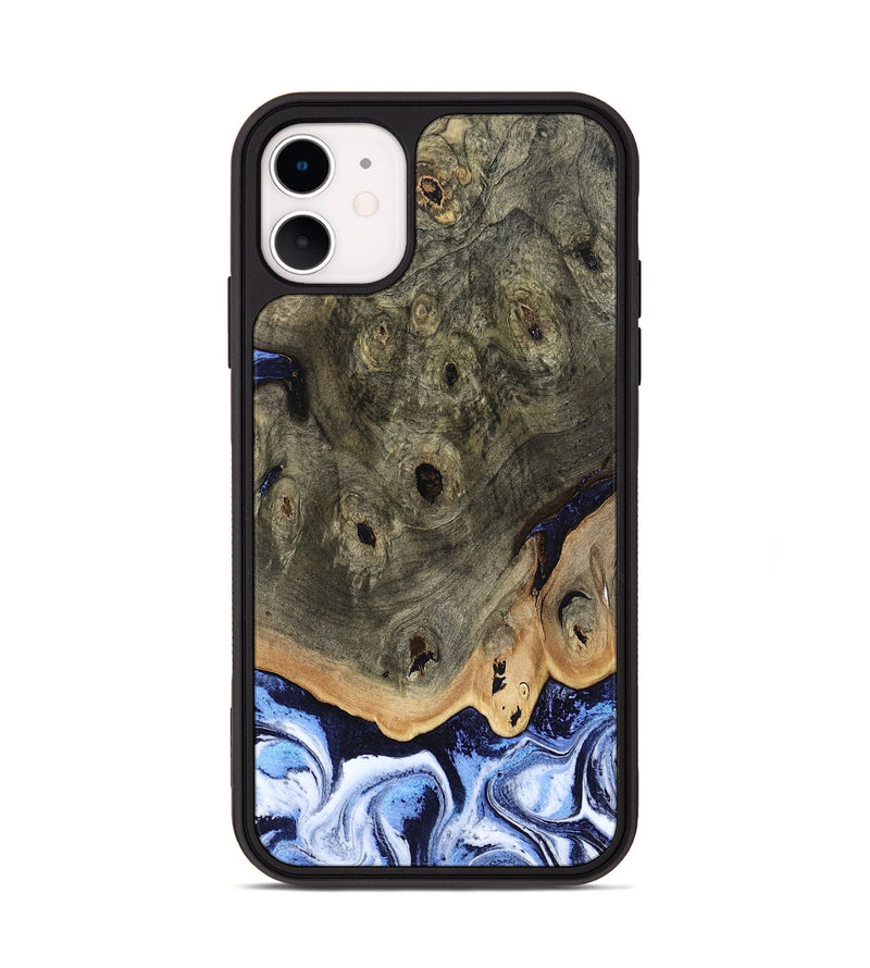 iPhone 11 Wood Phone Case - Saul (Blue, 804944)