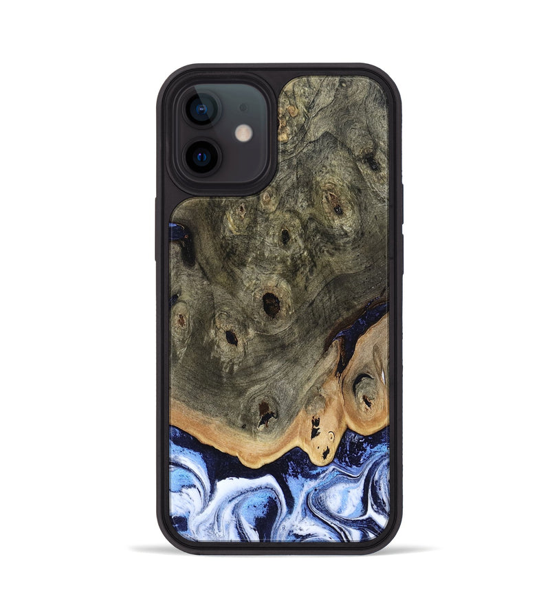 iPhone 12 Wood Phone Case - Saul (Blue, 804944)