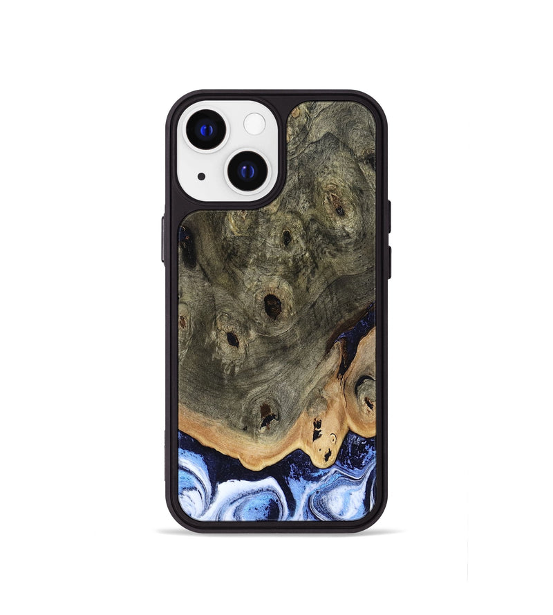 iPhone 13 mini Wood Phone Case - Saul (Blue, 804944)
