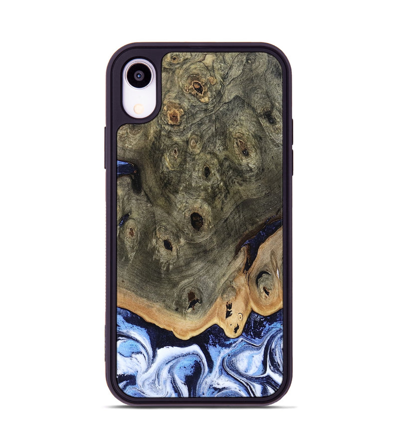 iPhone Xr Wood Phone Case - Saul (Blue, 804944)