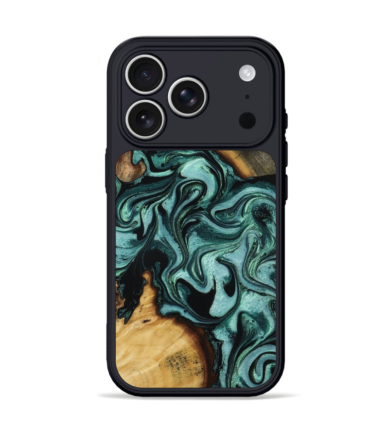 iPhone 17 Pro Wood Phone Case - Elden (Green, 805085)