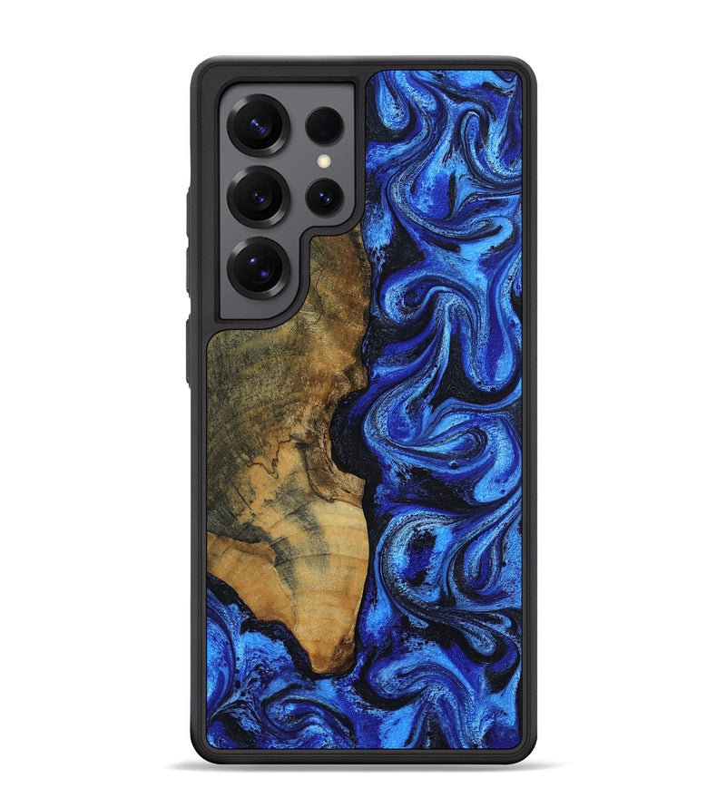 Galaxy S25 Ultra Wood Phone Case - Timothy (Blue, 805106)