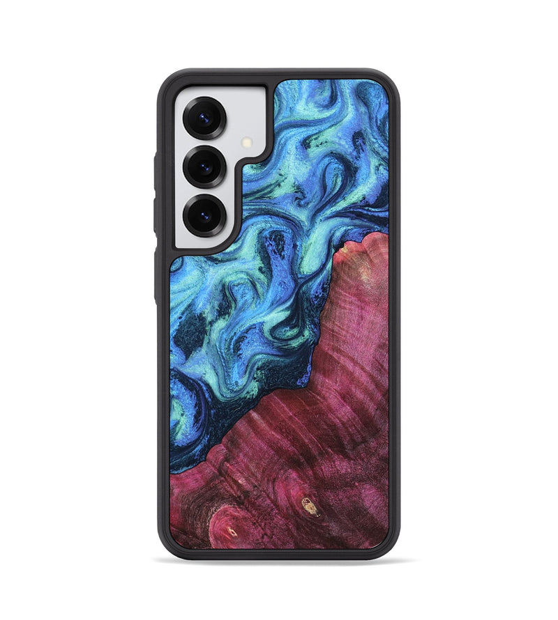 Galaxy S25 Wood Phone Case - Abe (Blue, 805107)
