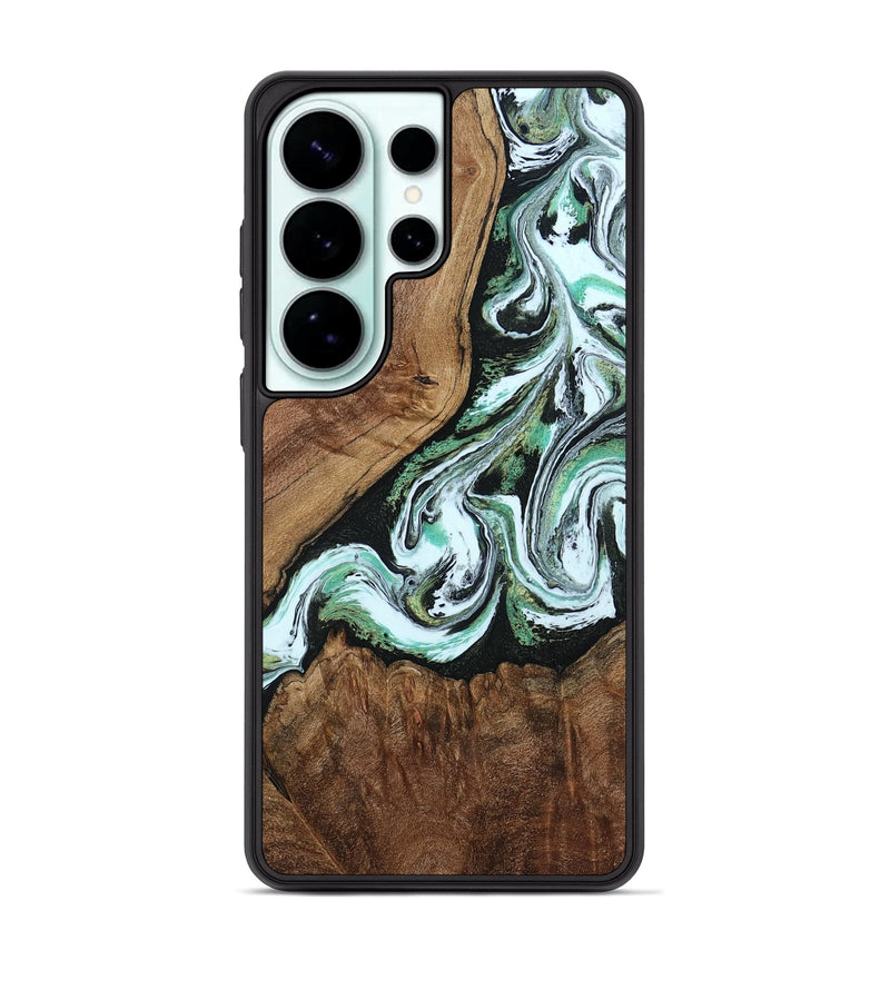 Galaxy S26 Ultra Wood Phone Case - Lennon (Green, 805119)