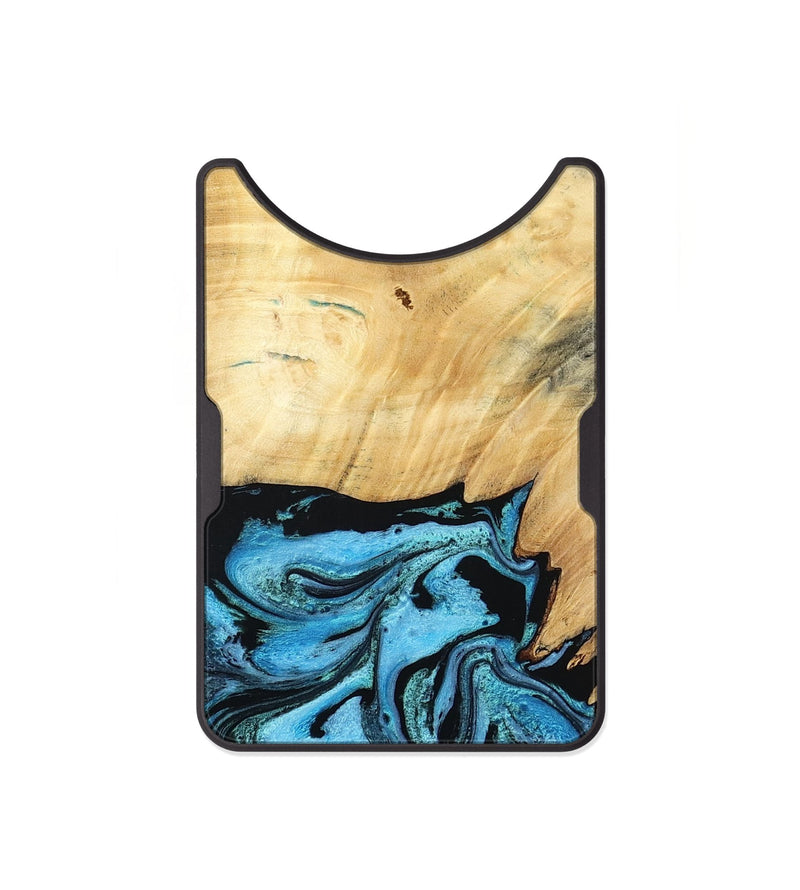 Alloy Wood Wallet - Rubin (Blue, 805130)
