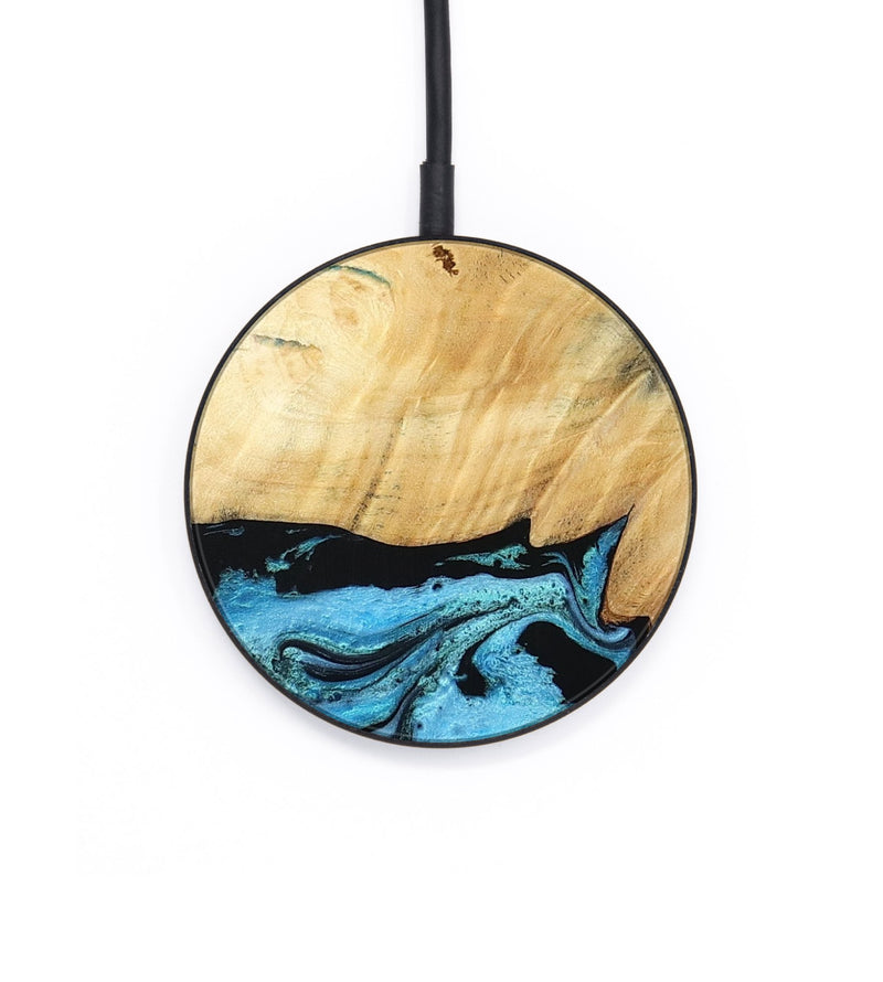Circle Wood Wireless Charger - Rubin (Blue, 805130)