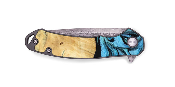 EDC Wood Pocket Knife - Rubin (Blue, 805130)