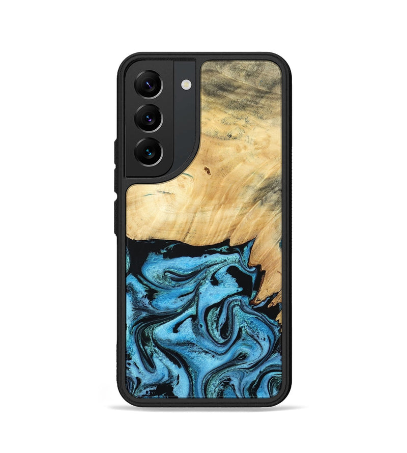 Galaxy S22 Wood Phone Case - Rubin (Blue, 805130)