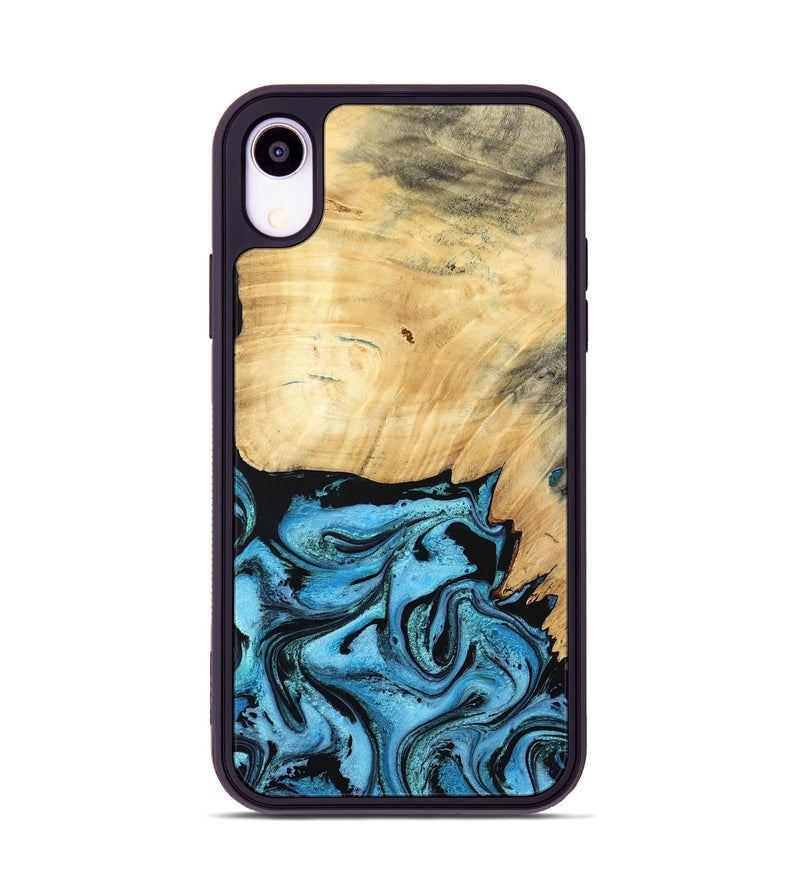 iPhone Xr Wood Phone Case - Rubin (Blue, 805130)