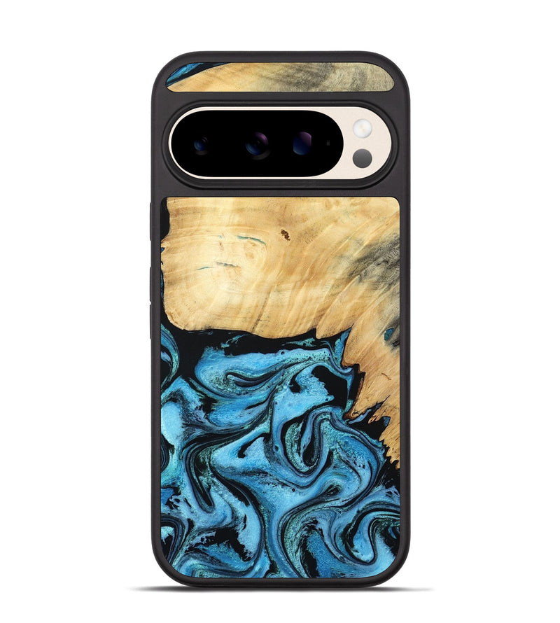 Pixel 10 Wood Phone Case - Rubin (Blue, 805130)