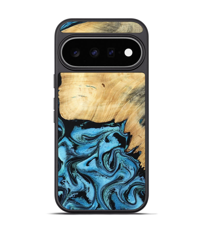 Pixel 11 Pro Wood Phone Case - Rubin (Blue, 805130)