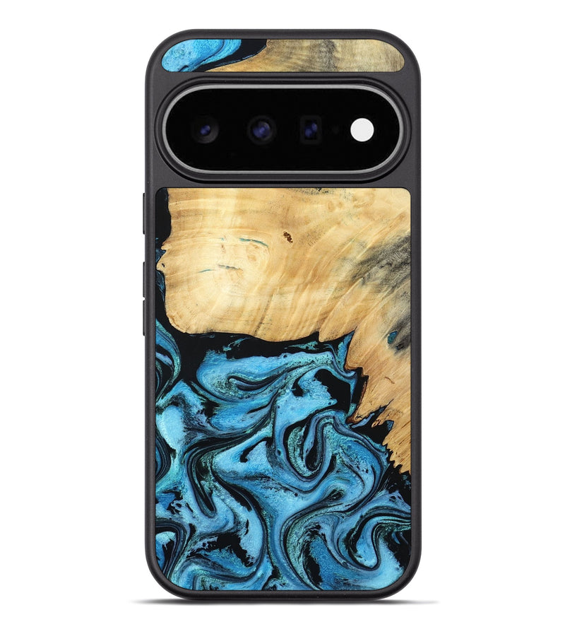 Pixel 11 Pro XL Wood Phone Case - Rubin (Blue, 805130)
