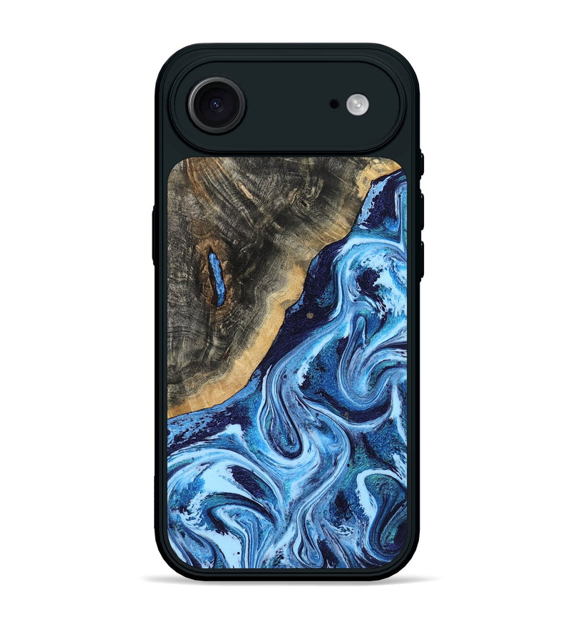 iPhone 17 Air Wood Phone Case - Signe (Blue, 805131)