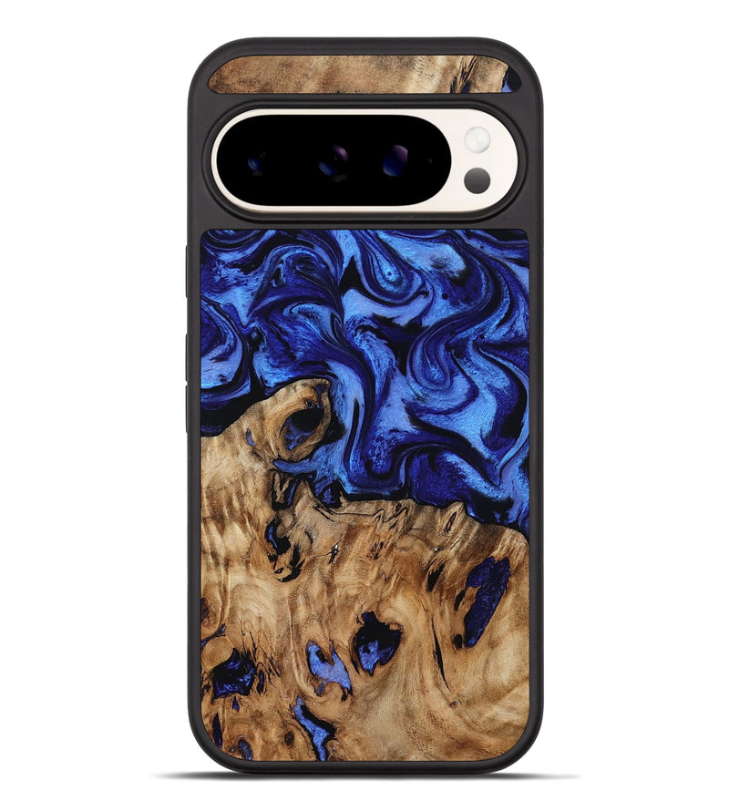 Pixel 10 Pro XL Wood Phone Case - Louie (Blue, 805132)