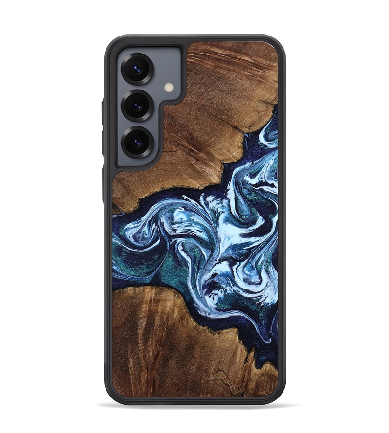 Galaxy S25 Plus Wood Phone Case - Sommer (Blue, 805135)