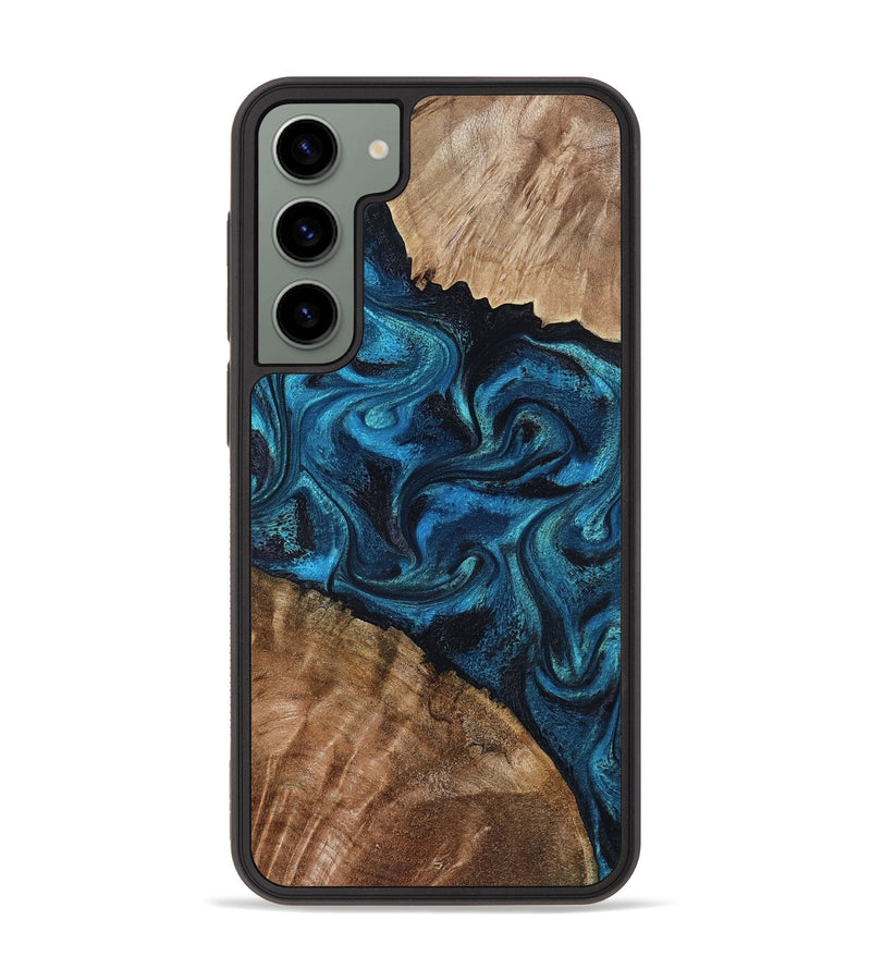 Galaxy S23 Plus Wood Phone Case - Ester (Blue, 805139)