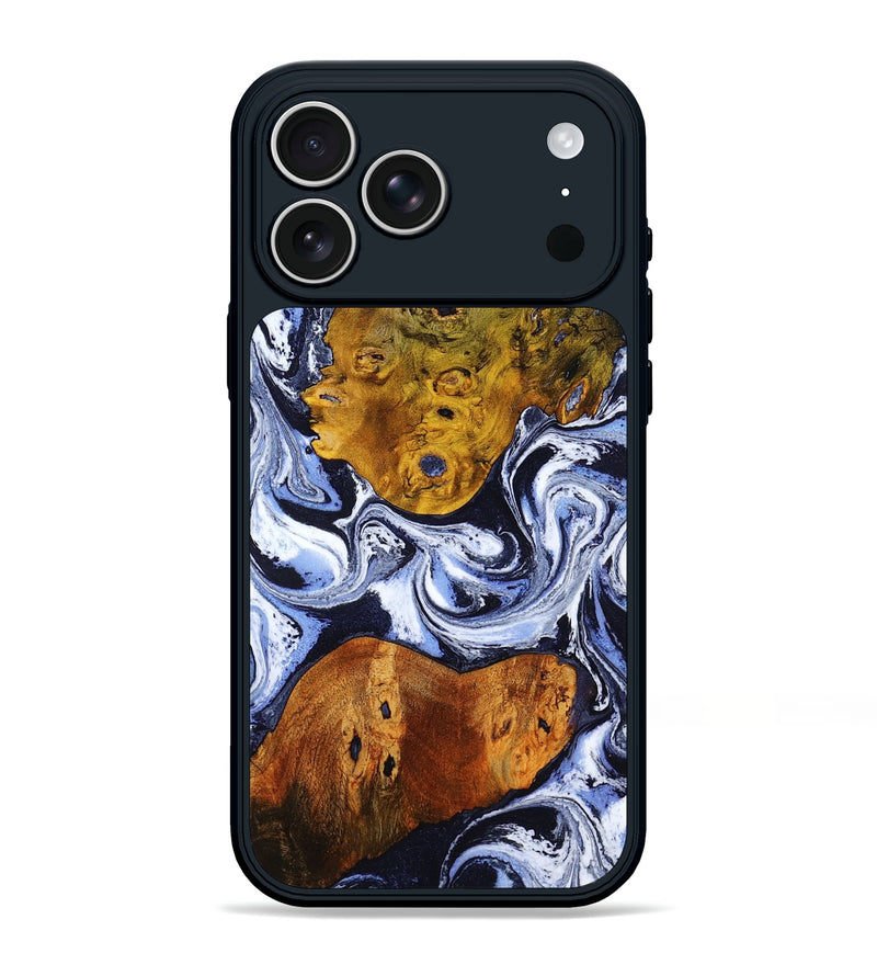 iPhone 17 Pro Max Wood Phone Case - Stanley (Blue, 805140)