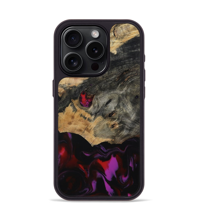 iPhone 15 Pro Wood Phone Case - Legend (Red, 805183)