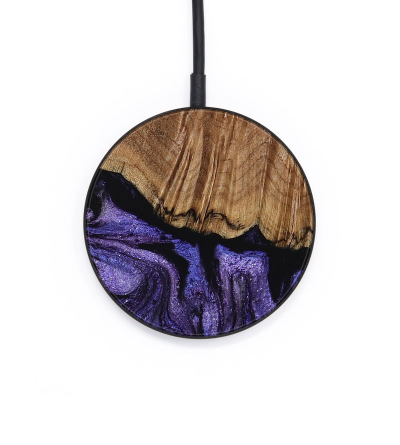 Circle Wood Wireless Charger - Lavern (Purple, 805203)