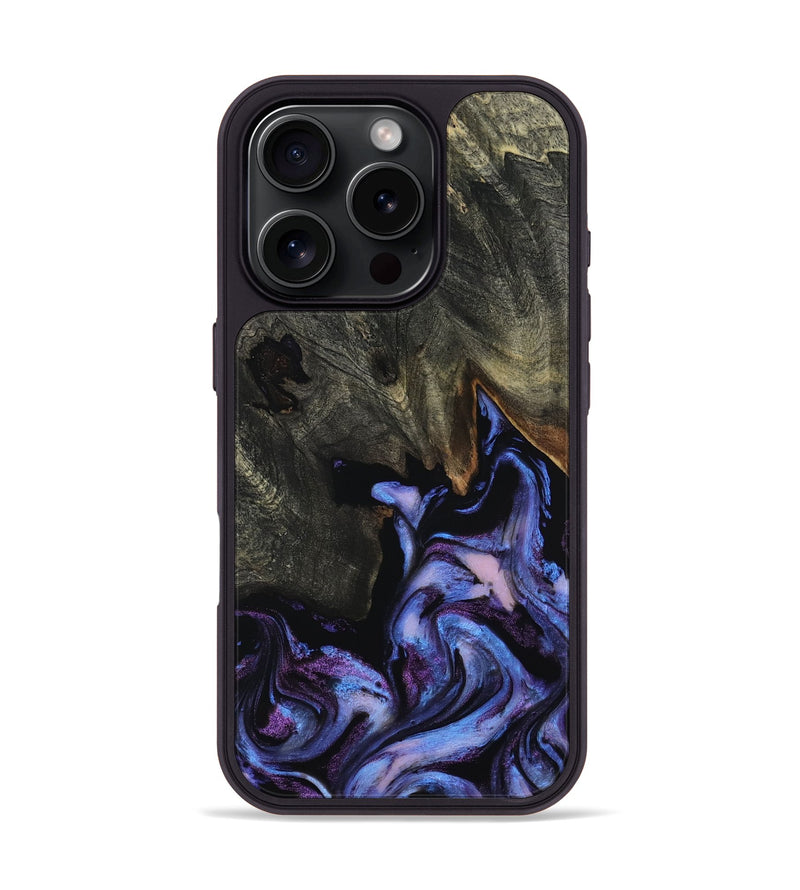 iPhone 16 Pro Wood Phone Case - Anika (Purple, 805208)