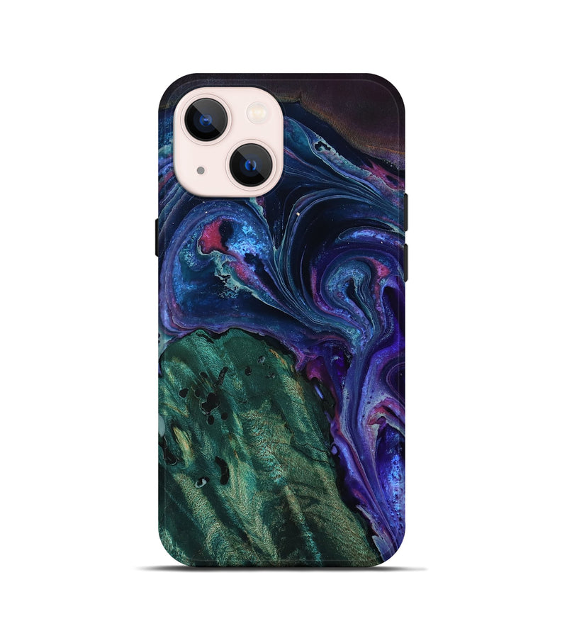 iPhone 13 mini Wood Live Edge Phone Case - Ryatt (Purple, 805239)