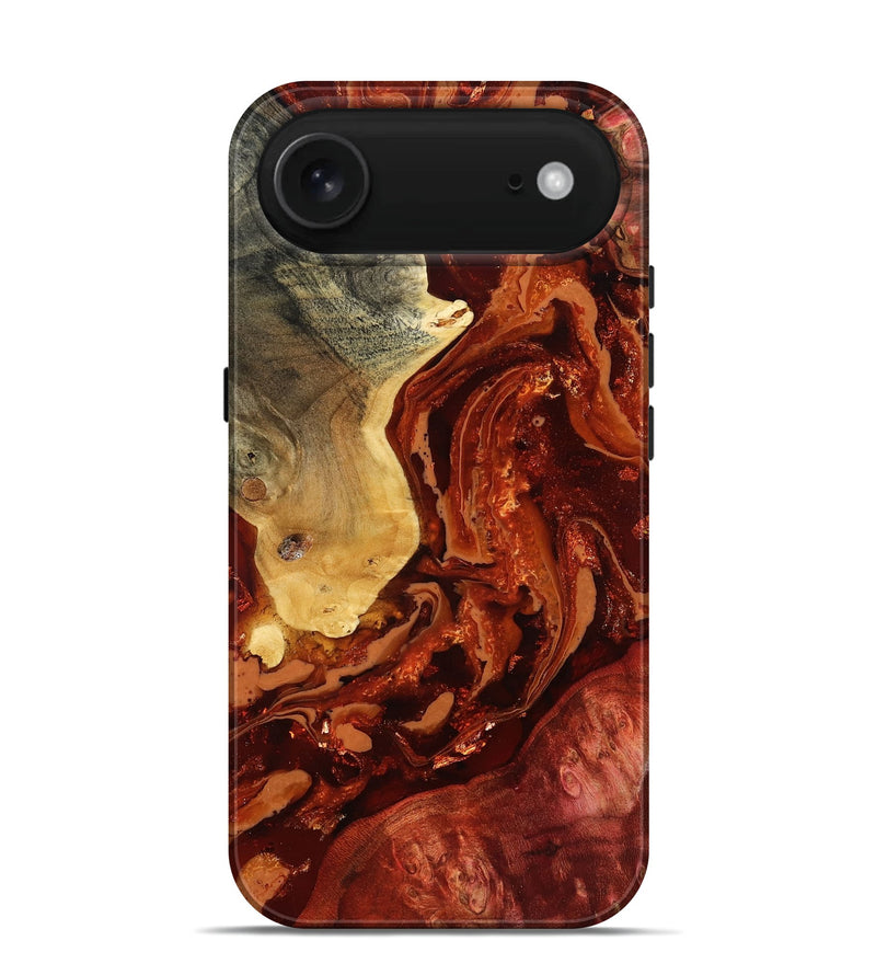 iPhone 17 Air Wood Live Edge Phone Case - Raul (Red, 805248)