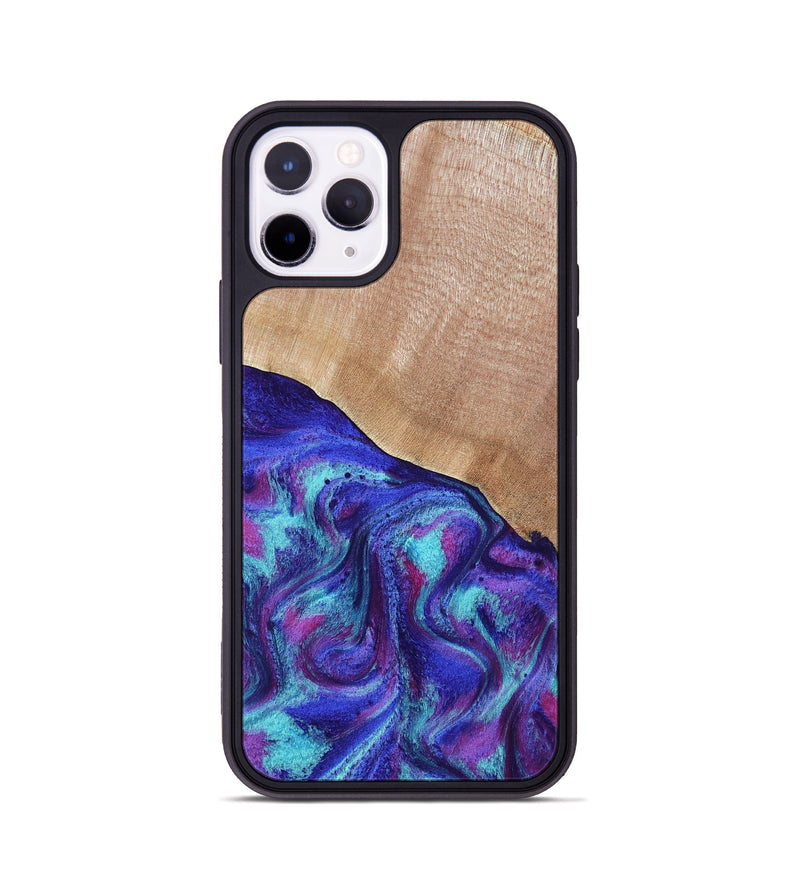 iPhone 11 Pro Wood Phone Case - Elbert (Purple, 805272)
