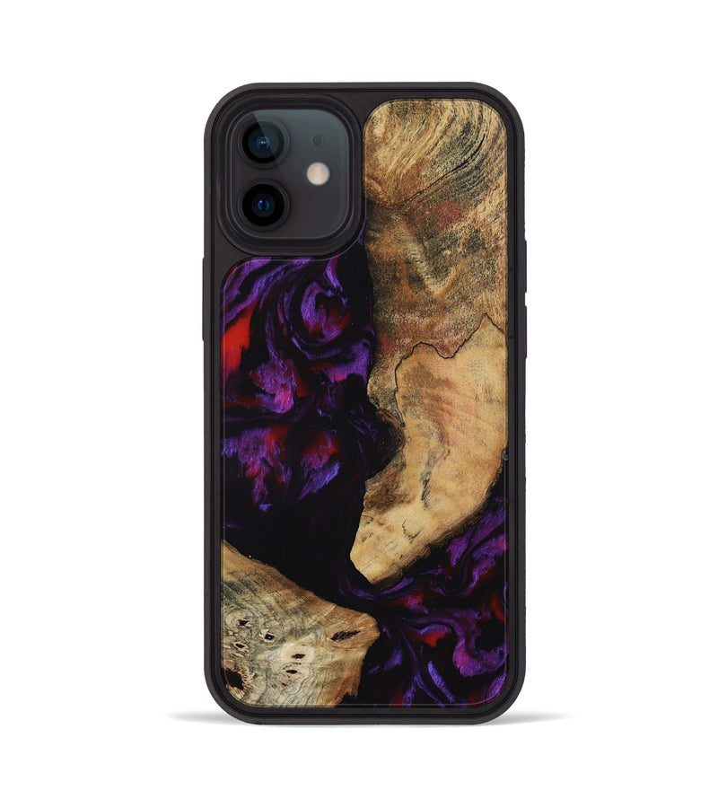 iPhone 12 Wood Phone Case - Krysta (Purple, 805274)