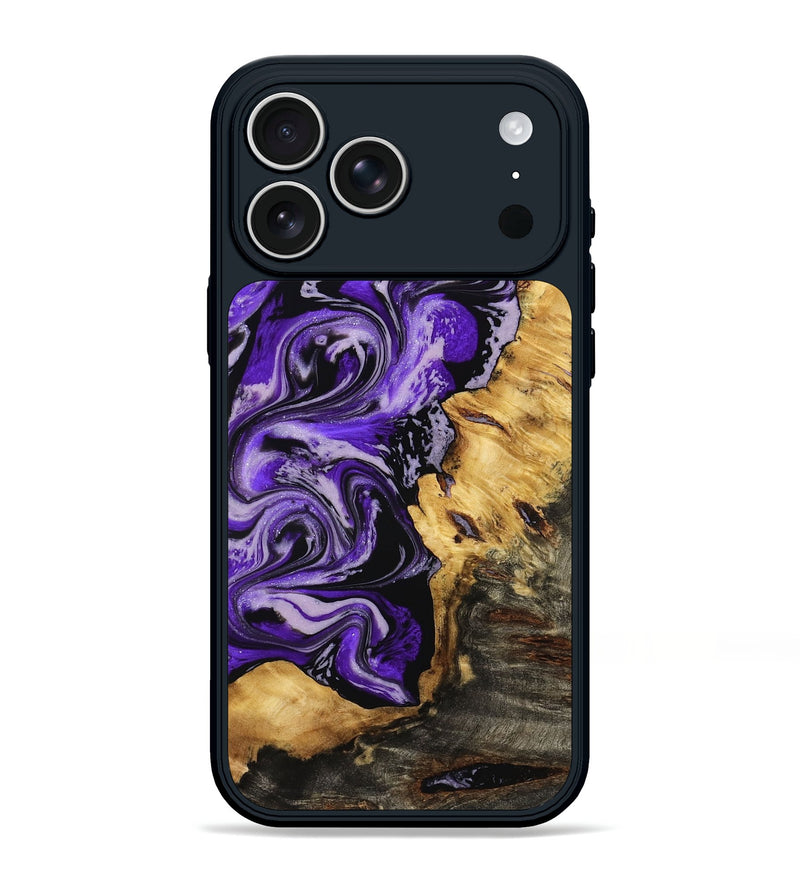 iPhone 17 Pro Max Wood Phone Case - Rosina (Purple, 805279)