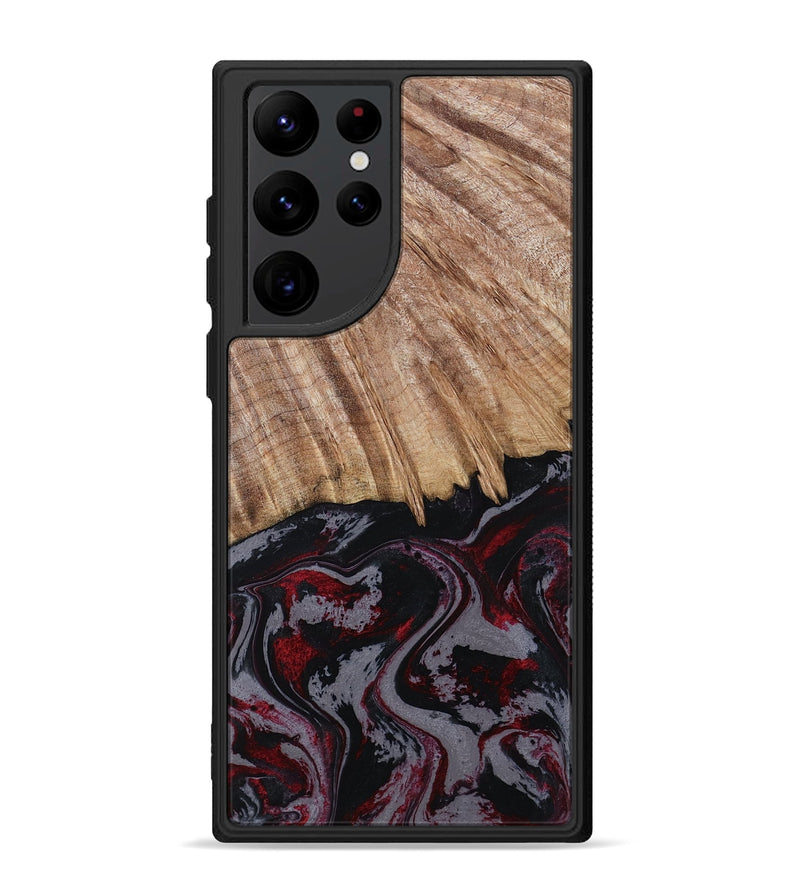 Galaxy S22 Ultra Wood Phone Case - Meyer (Red, 805282)