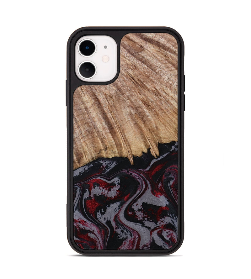 iPhone 11 Wood Phone Case - Meyer (Red, 805282)