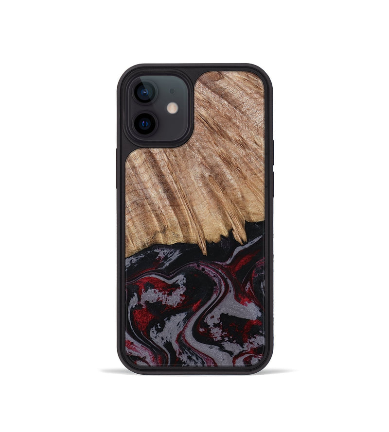 iPhone 12 mini Wood Phone Case - Meyer (Red, 805282)