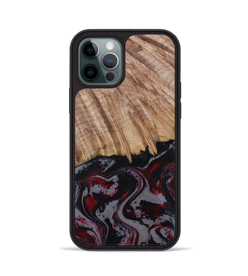 iPhone 12 Pro Wood Phone Case - Meyer (Red, 805282)