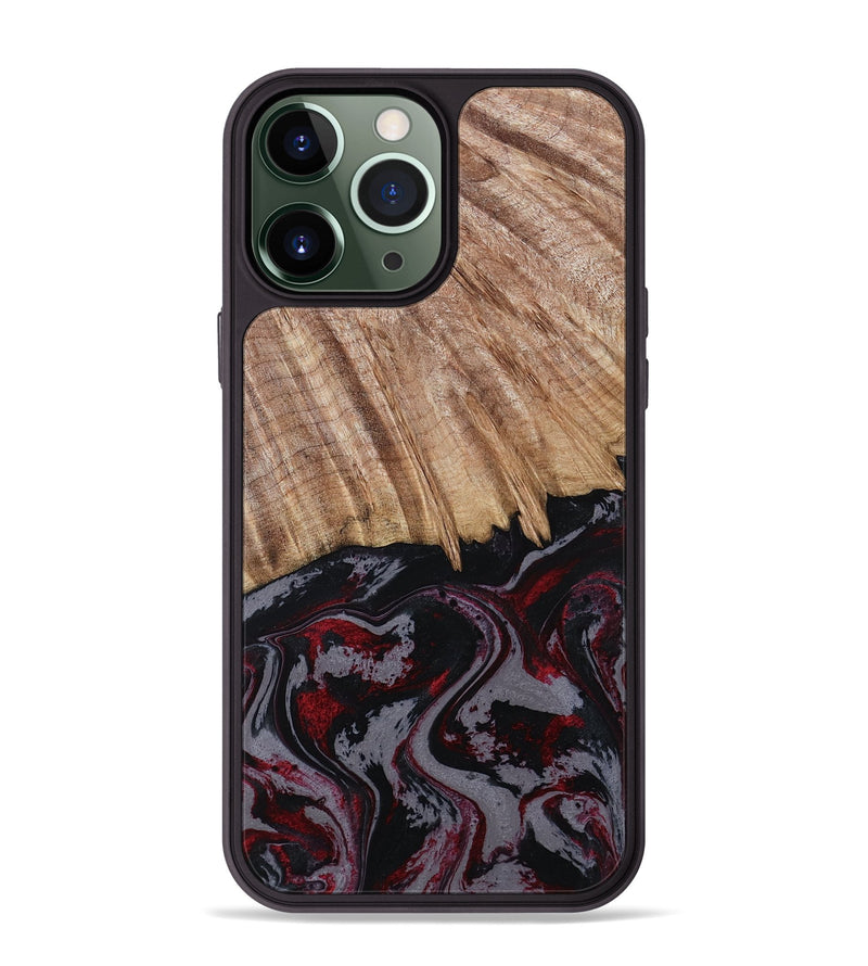 iPhone 13 Pro Max Wood Phone Case - Meyer (Red, 805282)