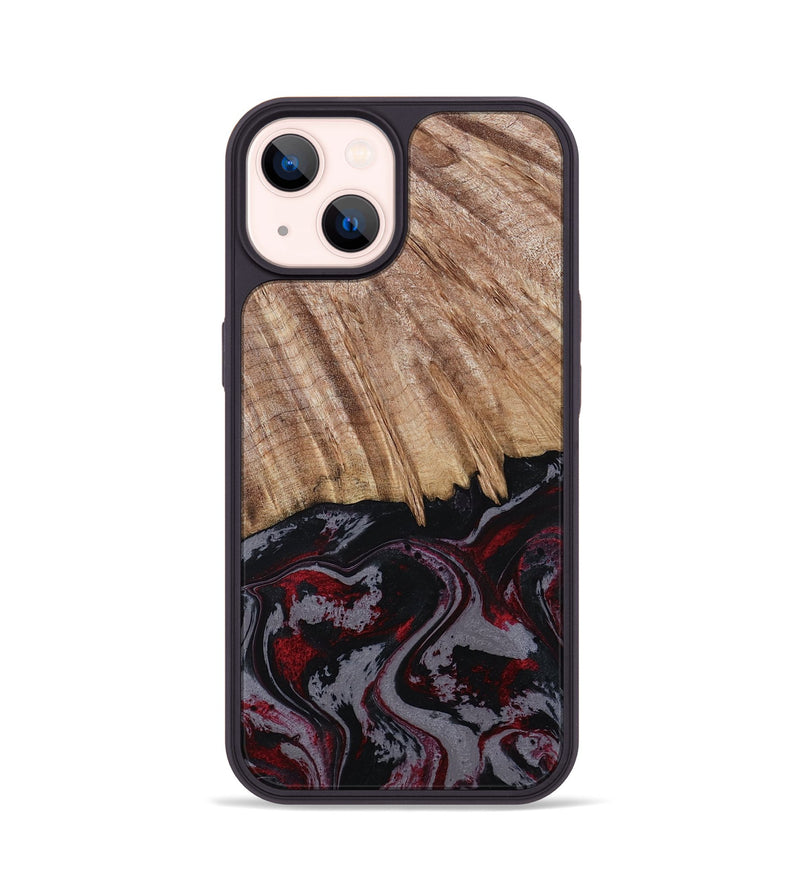 iPhone 14 Wood Phone Case - Meyer (Red, 805282)