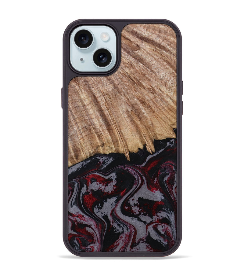 iPhone 15 Plus Wood Phone Case - Meyer (Red, 805282)