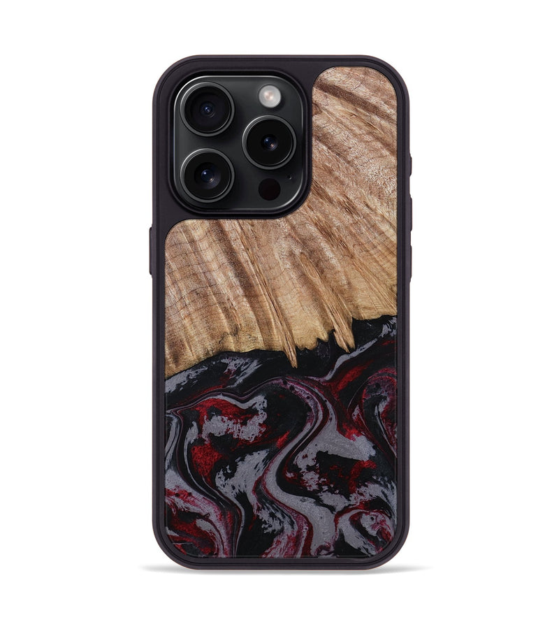 iPhone 15 Pro Wood Phone Case - Meyer (Red, 805282)